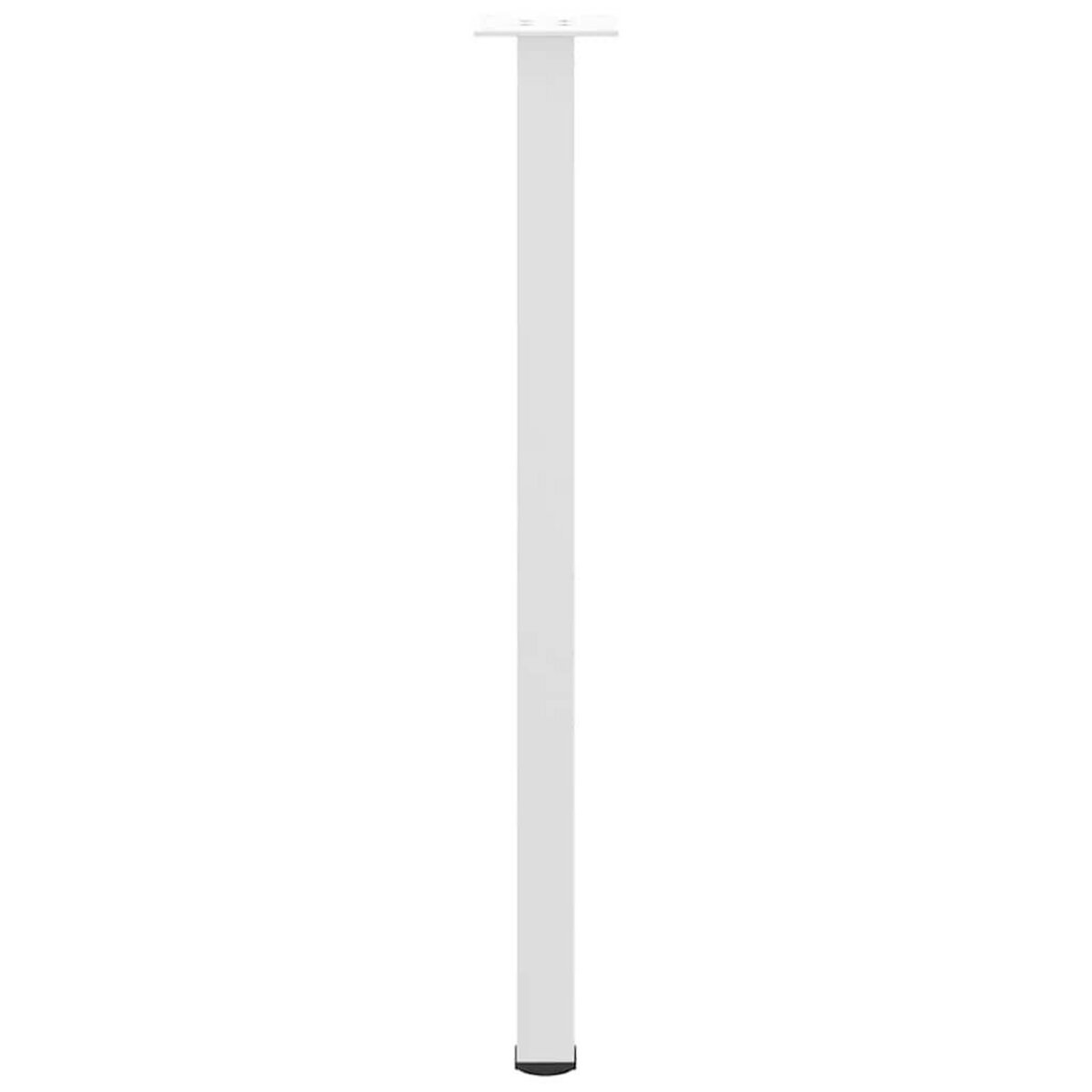 VIDAXL Pieds de table basse 4 pcs blanc 72-74 cm acier