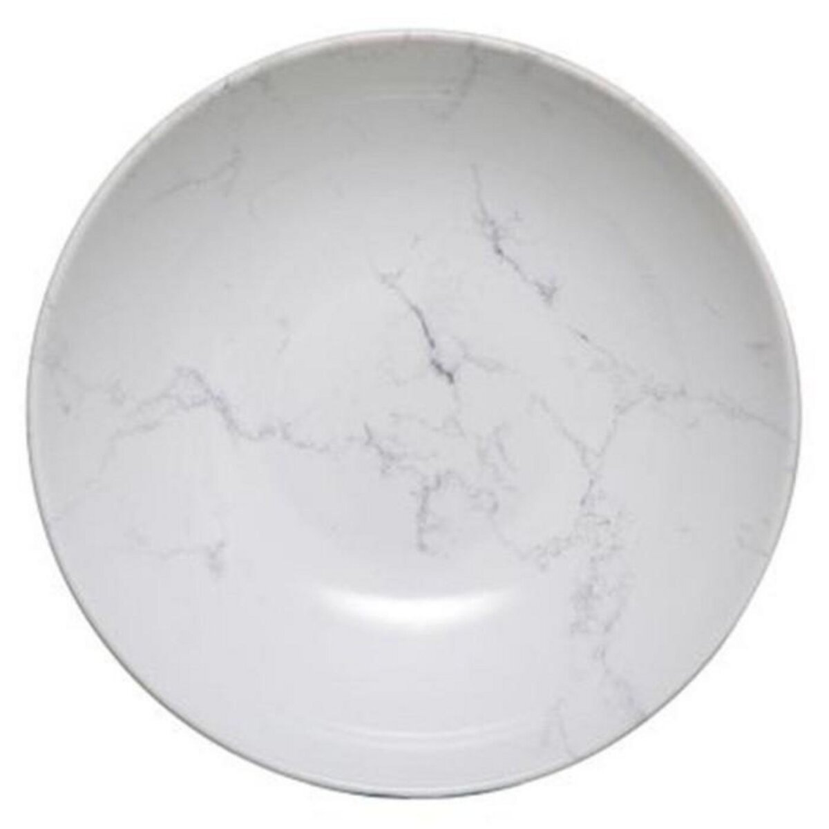 SECRET DE GOURMET Lot de 6 Assiettes Creuses  Geom  20cm Blanc