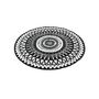 Voir la diapositive 6 : Inkazen Tapis extérieur rond - 150cm - Noir - MAORI