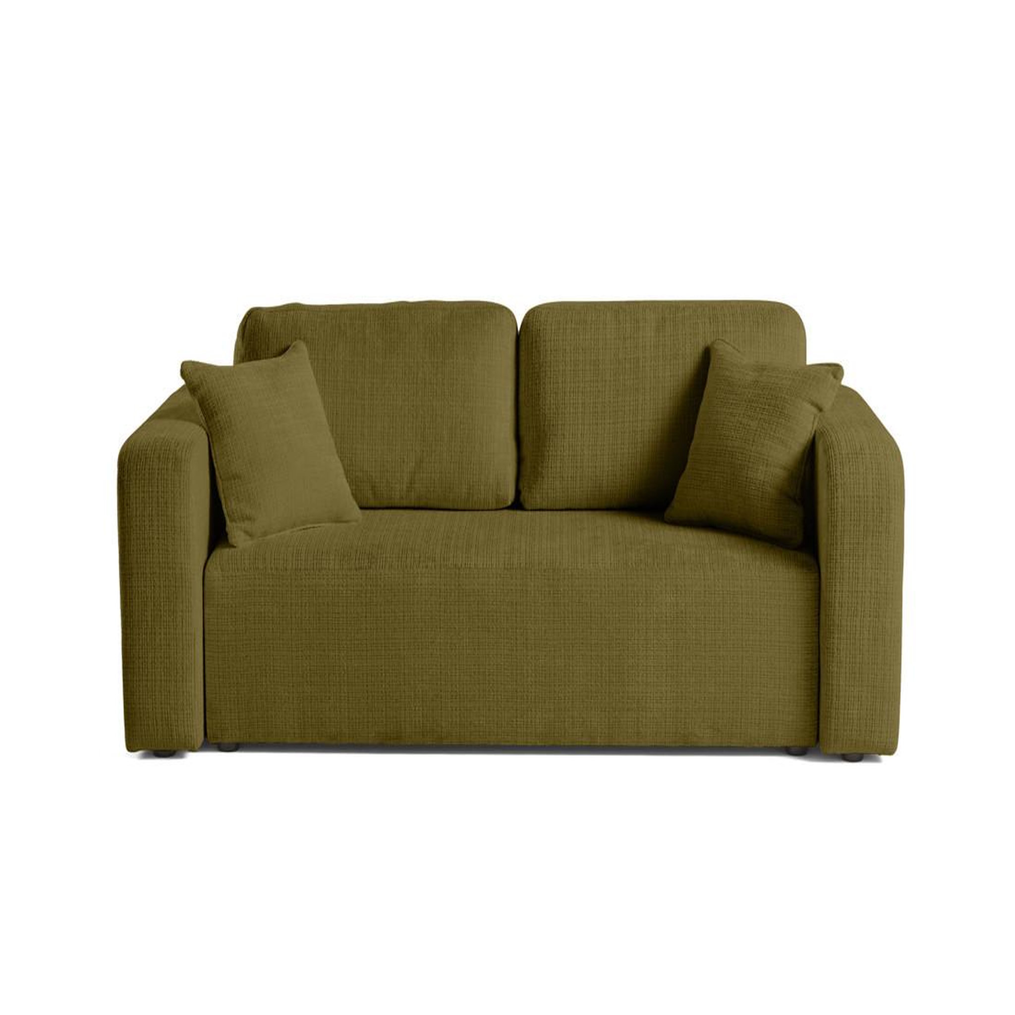 Voir la diapositive 1 : BEST MOBILIER Miro - canapé droit 2 places - en velours texturé