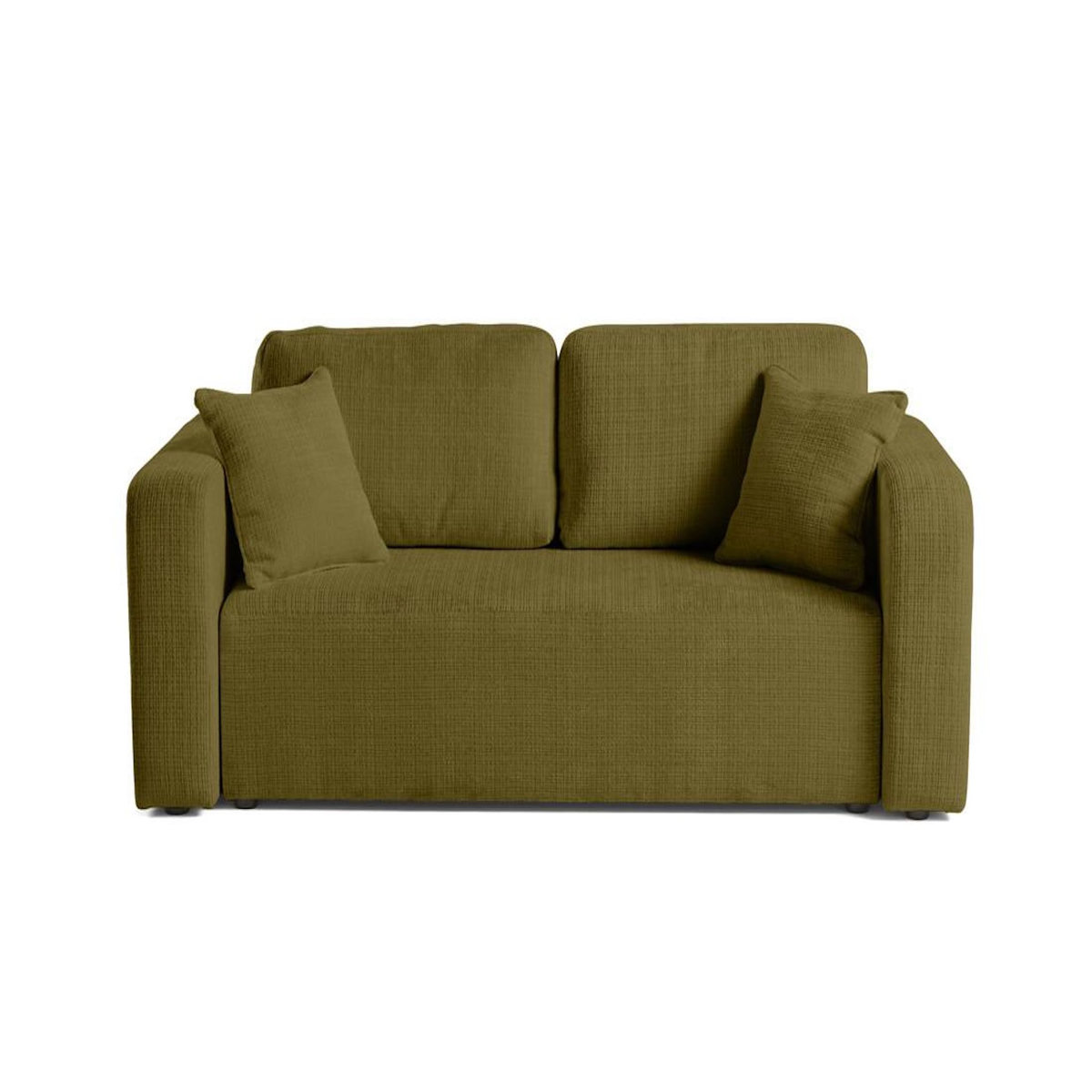 BEST MOBILIER Miro - canapé droit 2 places - en velours texturé