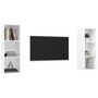 Voir la diapositive 3 : VIDAXL Meubles TV muraux 2 pcs Blanc brillant Bois d'ingenierie