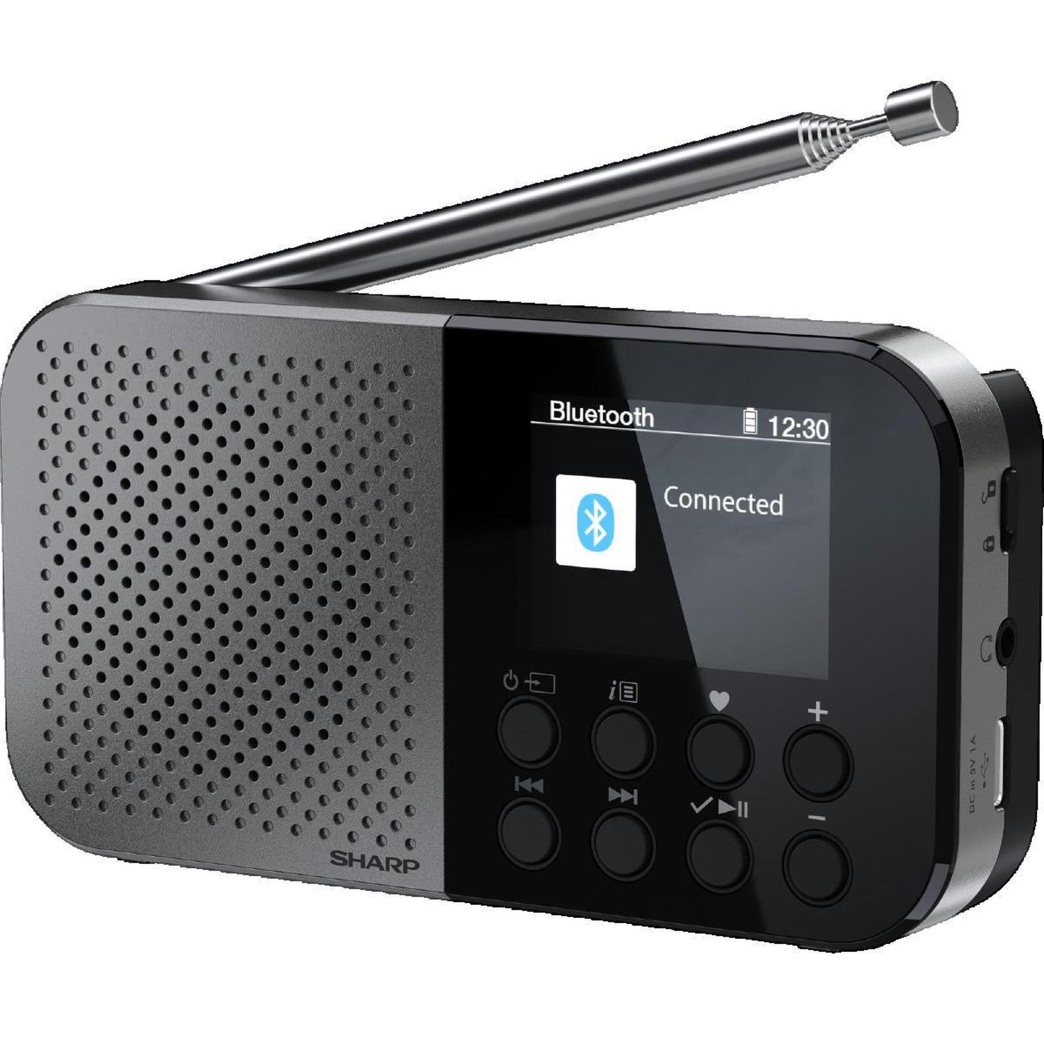 Voir la diapositive 2 : Sharp Radio numérique portable Sharp DR-P520 avec Bluetooth 5.3