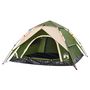 Voir la diapositive 4 : VIDAXL Tente de camping a dome 4 personnes vert liberation rapide