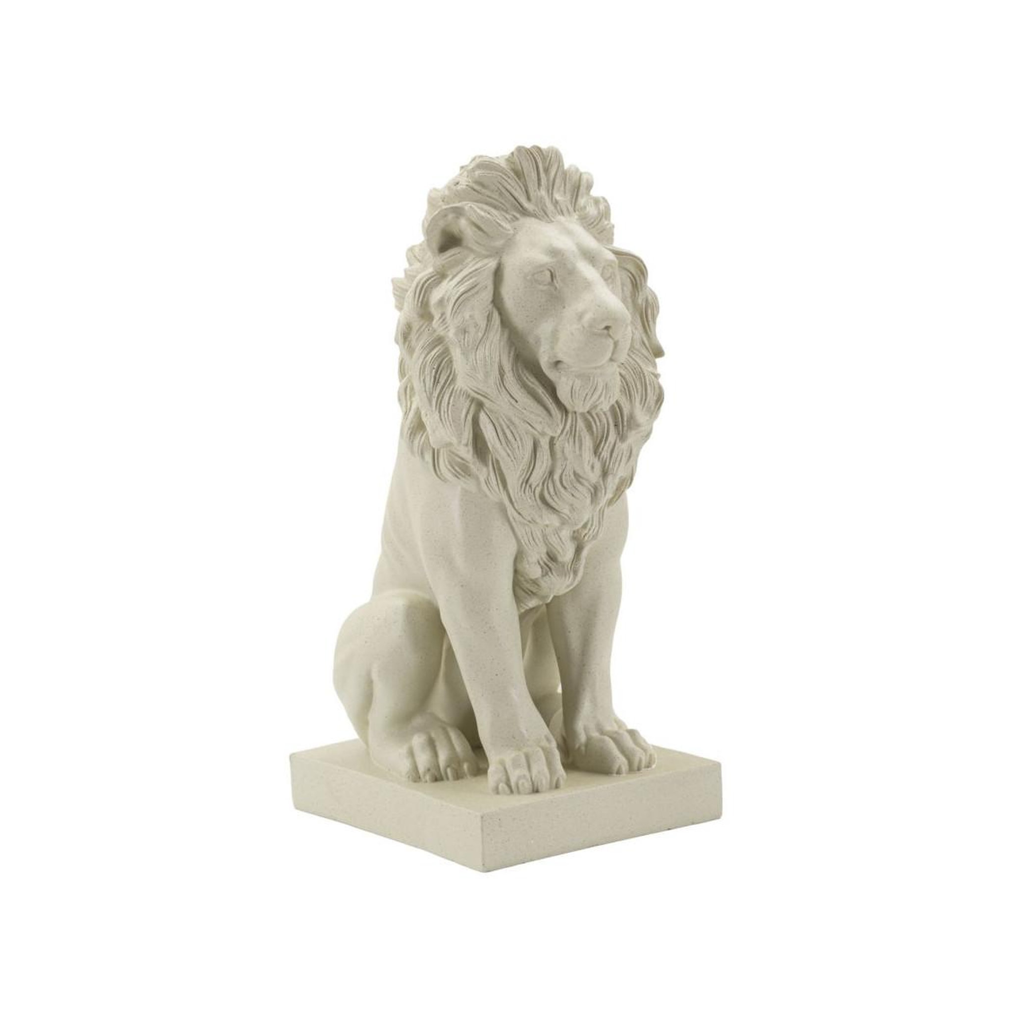Paris Prix Statuette déco lion  stons  40cm crème