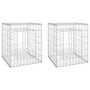 Voir la diapositive 2 : VIDAXL Poteaux a panier de gabion 2 pcs 50x50x60 cm Fer