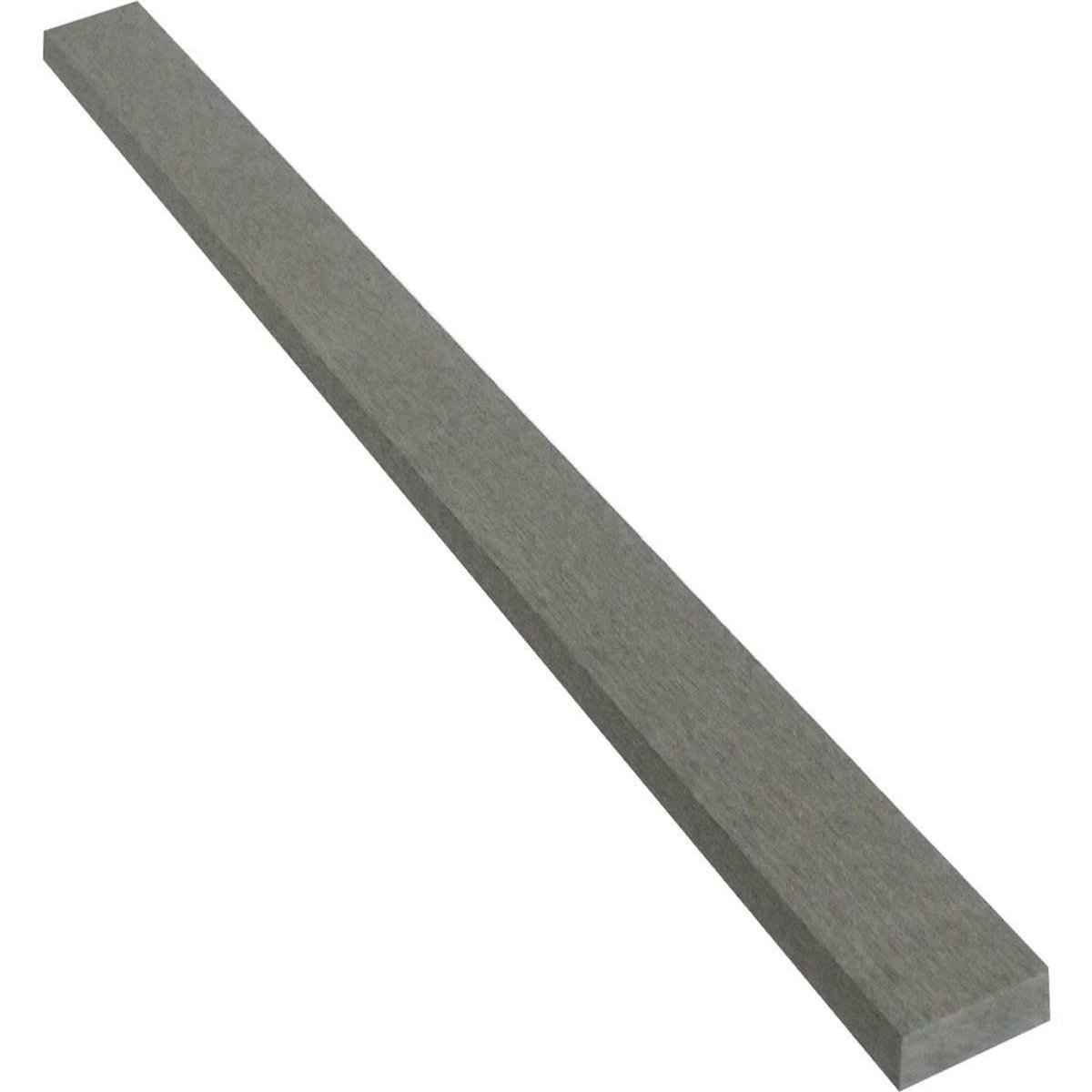 Habitat et Jardin Lot de 2 profilés de finition en composite - Long : 2,4m - Gris