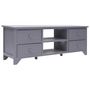 Voir la diapositive 1 : VIDAXL Meuble TV Gris 115x30x40 cm Bois de Paulownia