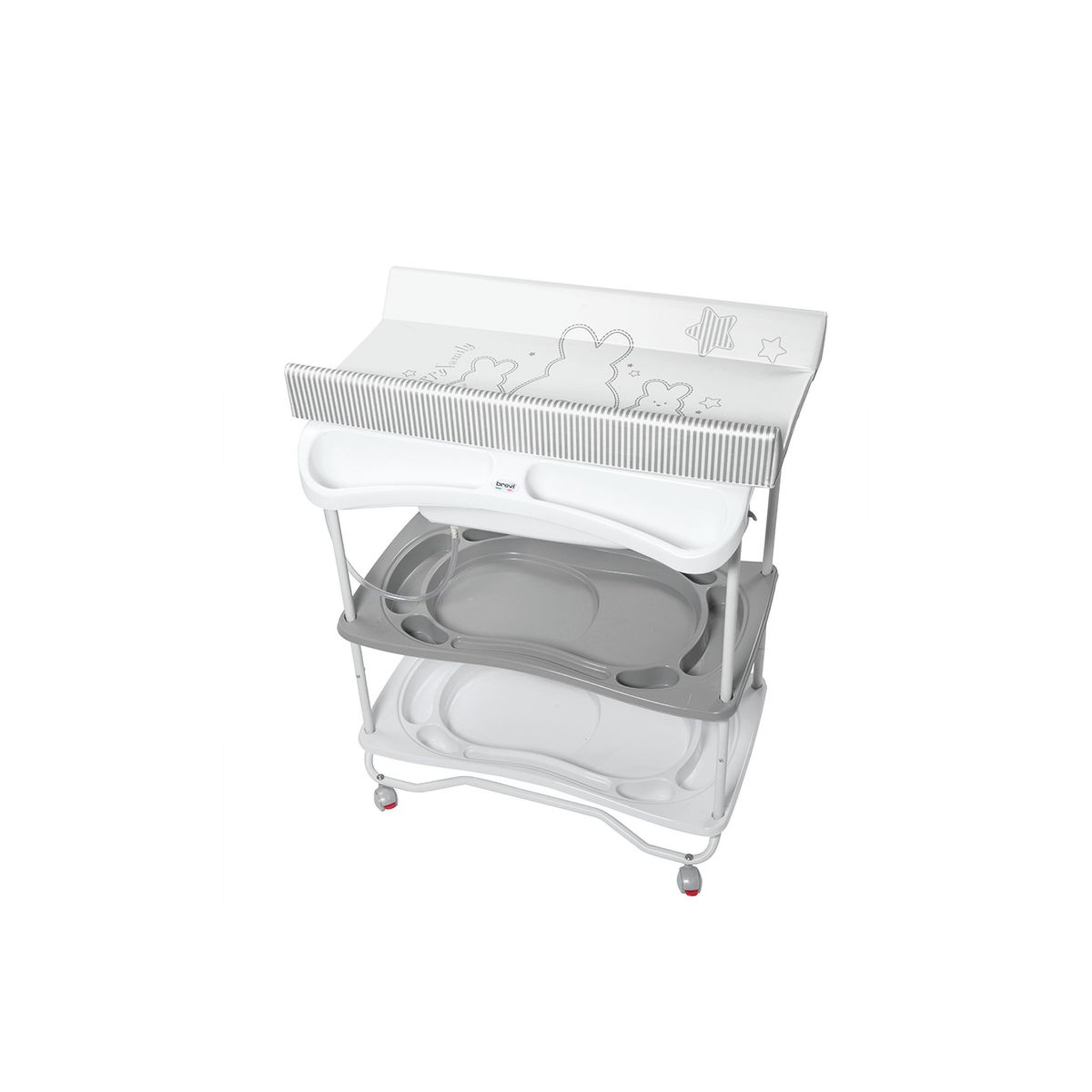 Voir la diapositive 1 : BREVI ATLANTIS Table à langer - lapinou perle