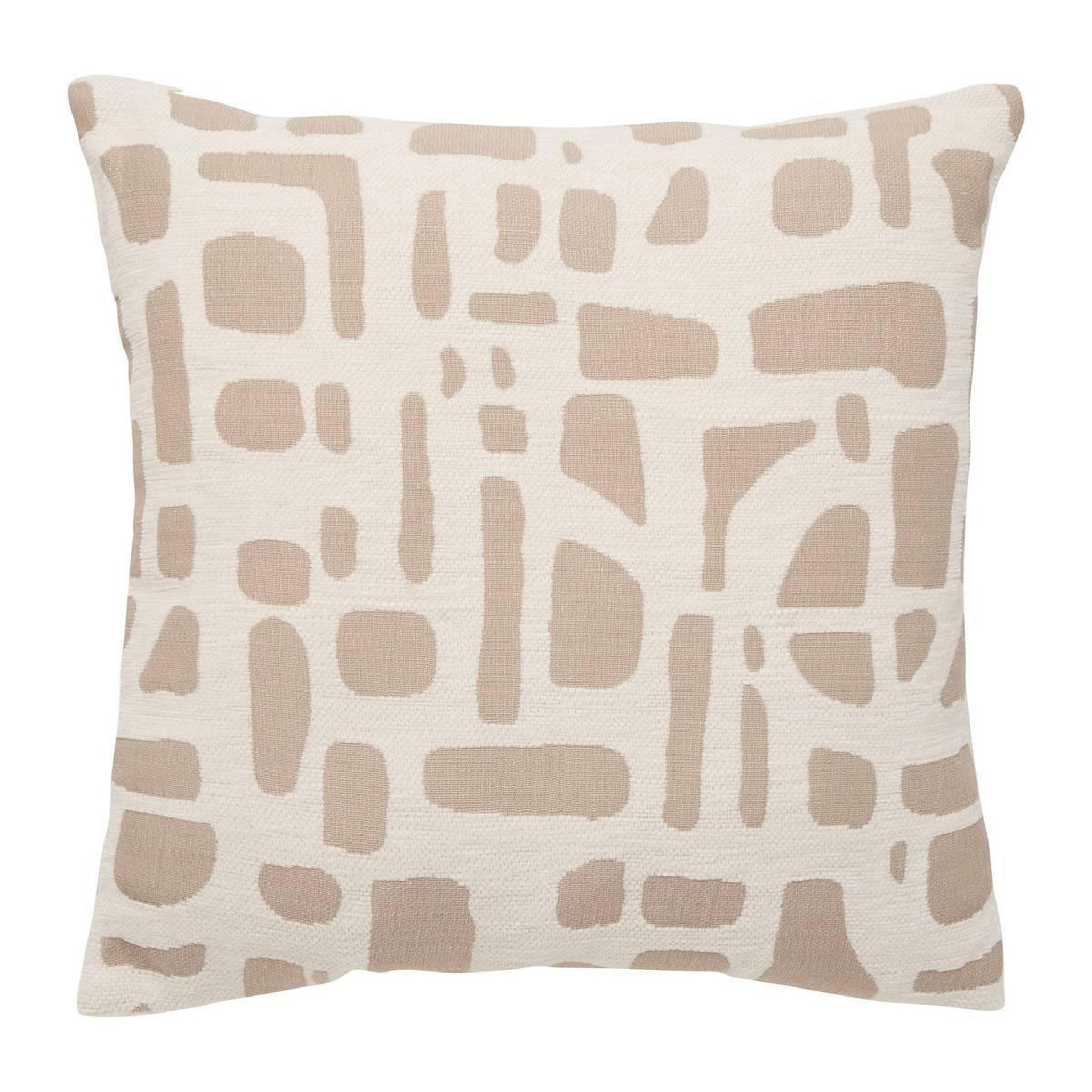 ATMOSPHERA Coussin déco jacquard  marlia  40x40cm beige
