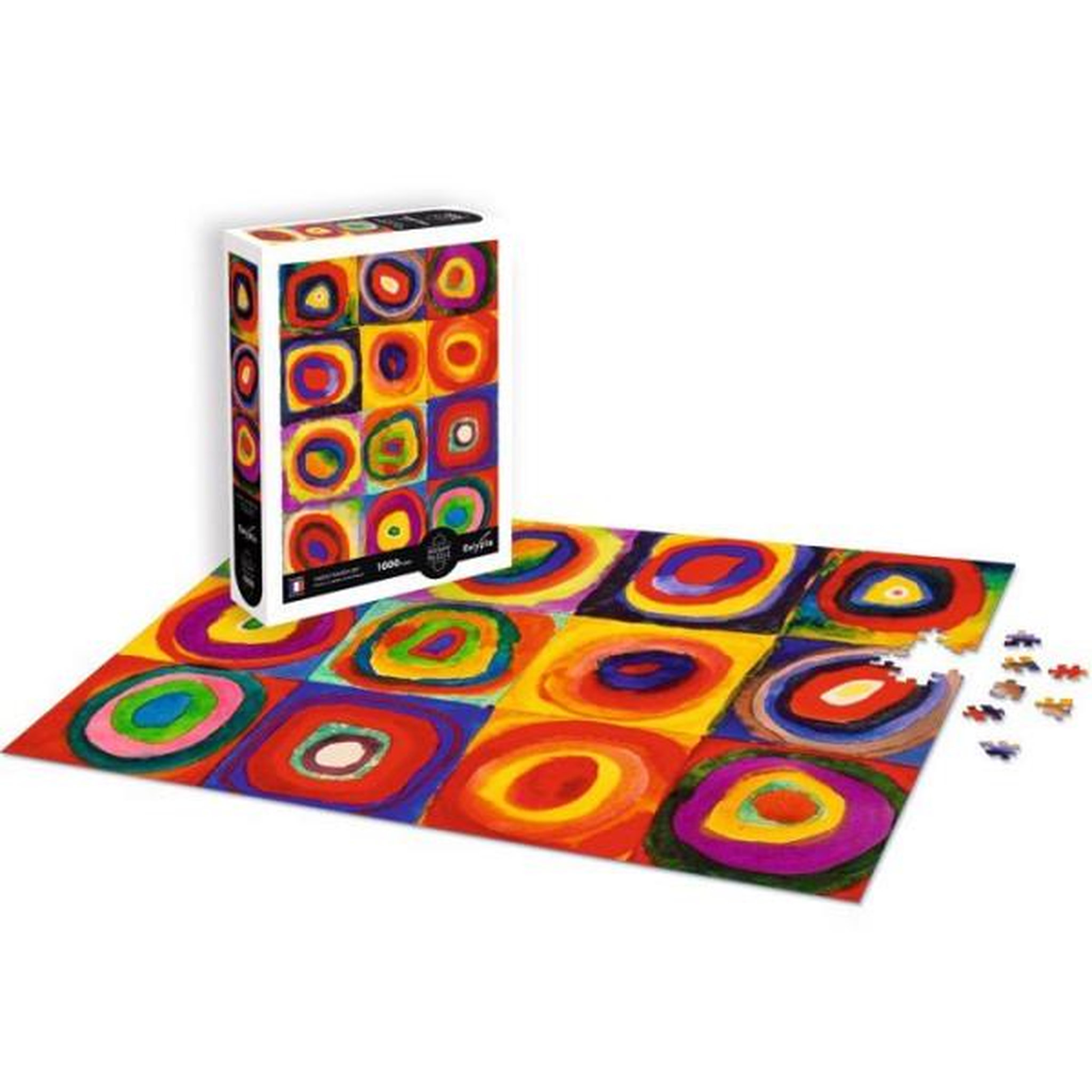 Voir la diapositive 3 : Sentosphere Puzzle 1000 pieces - carres et cercles concentriques - vassily kandisnky