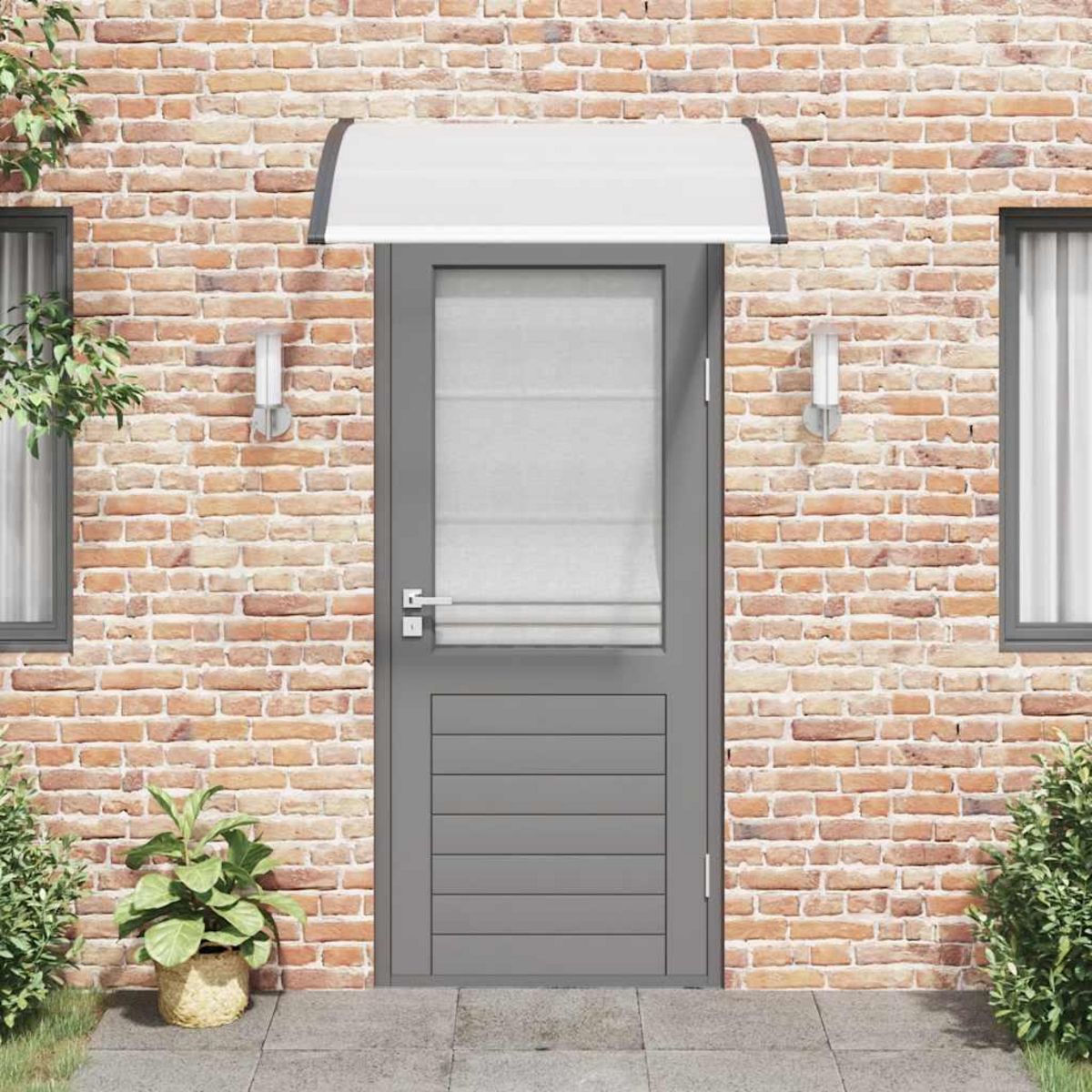 VIDAXL Auvent de porte 120 x 100 cm PC