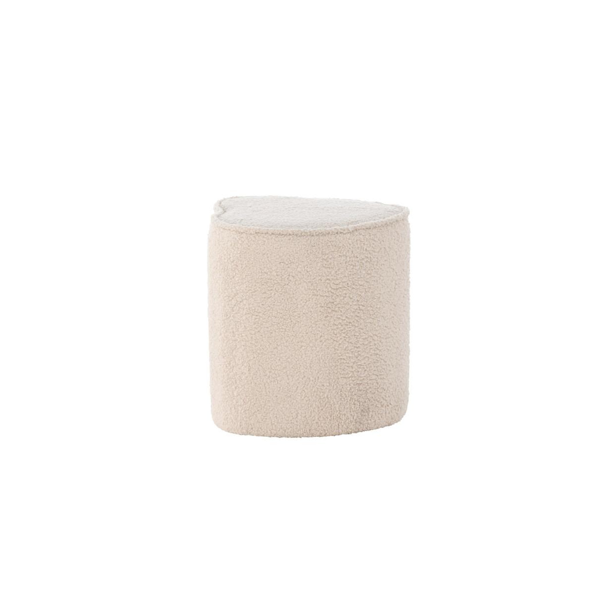 Voir la diapositive 2 : Paris Prix Pouf design enfant  heart  32cm beige