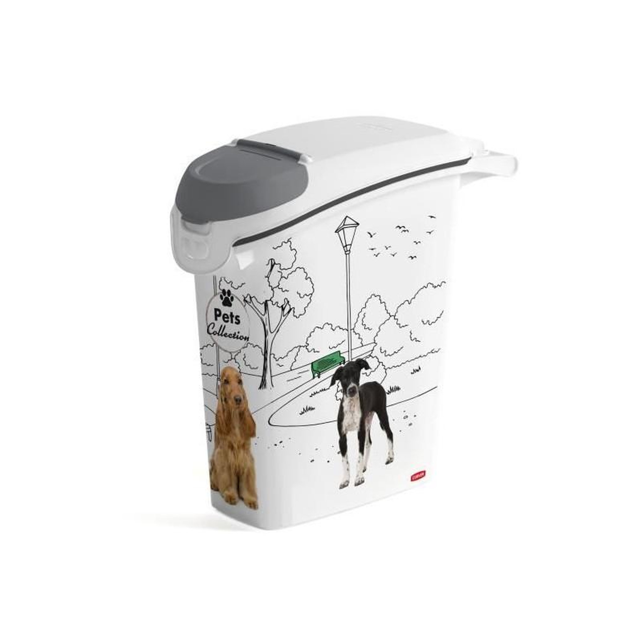 Voir la diapositive 2 : CURVER Boîte de conservation pour aliments pour chiens 10 kg Curver PetLife