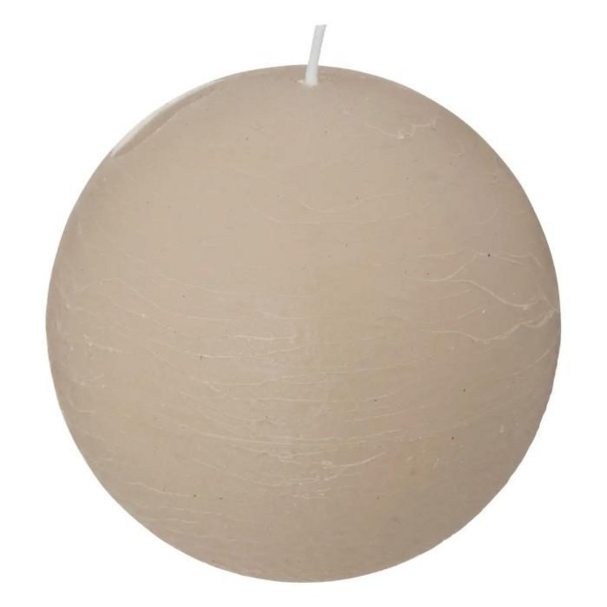 COMPTOIR DE LA BOUGIE Bougie Boule  Rustic  10cm Taupe