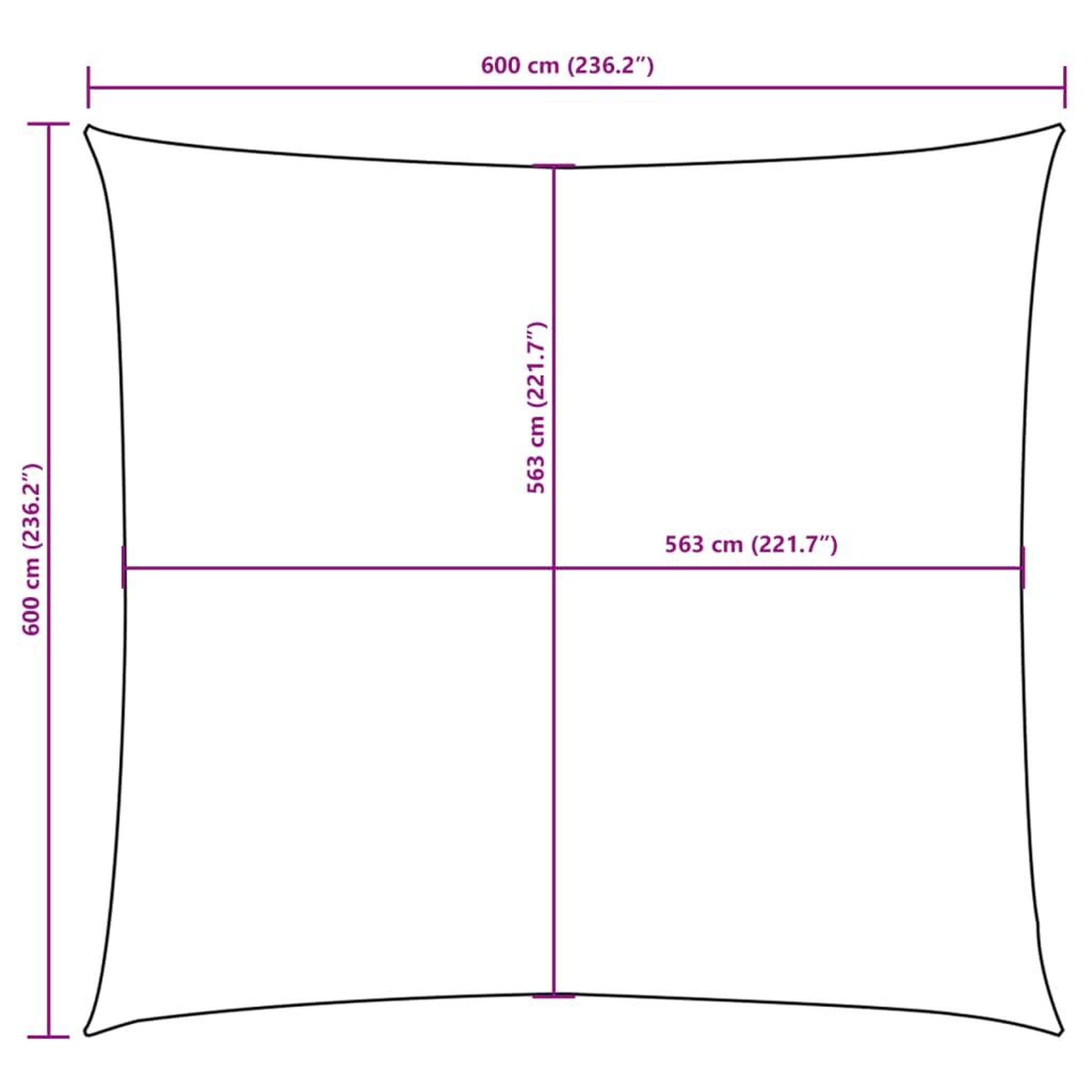 Voir la diapositive 6 : VIDAXL Voile de parasol tissu oxford carre 6x6 m taupe