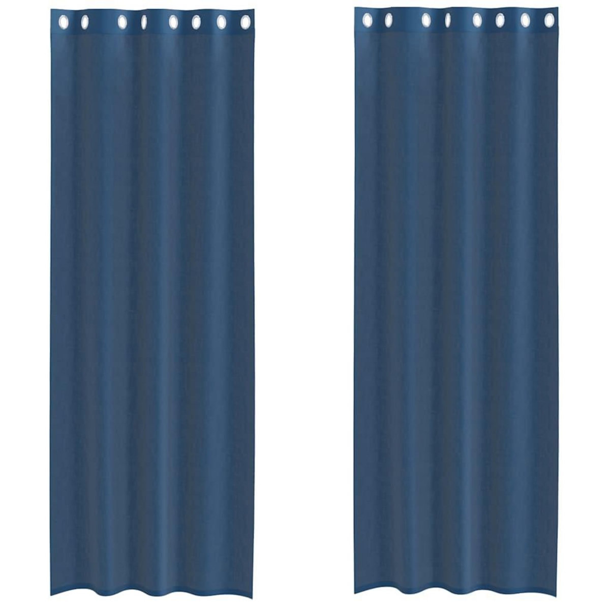 VIDAXL Rideaux en voile avec œillets 2 pcs bleu royal