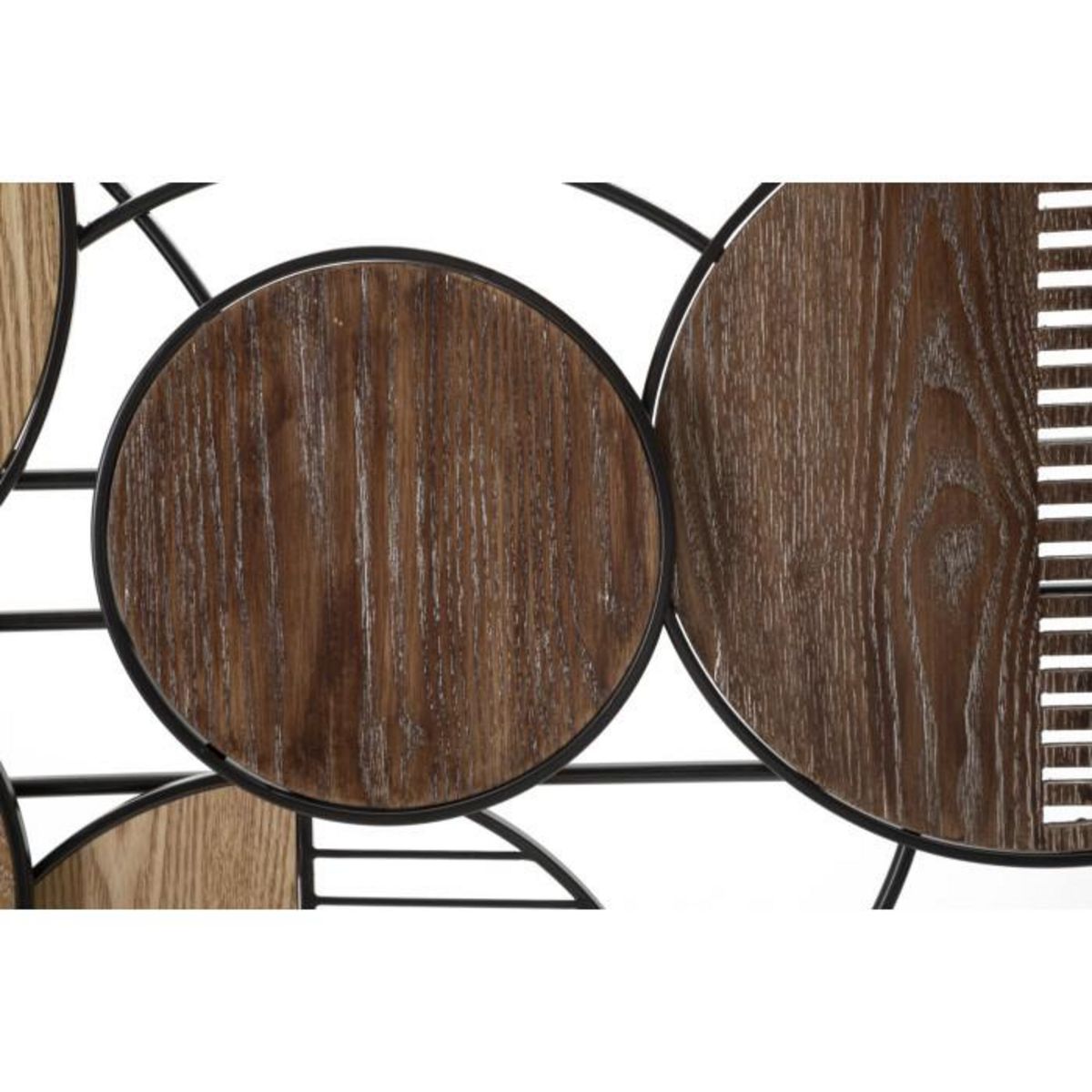 Paris Prix Décoration Murale en Métal  Woody  134cm Marron & Noir