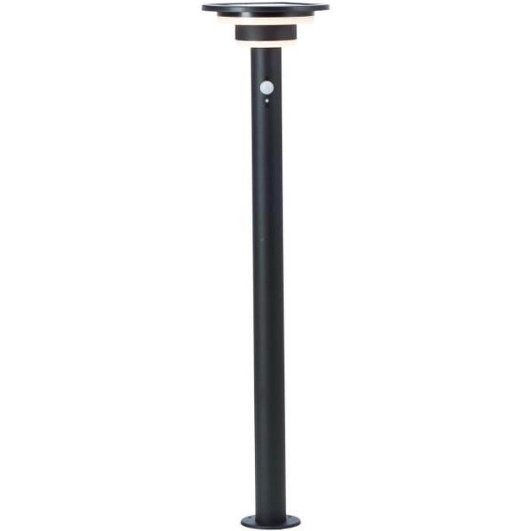 Voir la diapositive 4 : BRILLIANT Potelet extérieur - BRILLIANT - GARVINA - LED et solaire - Détecteur de mouvement - Acier inoxydable et plastique - 4 W - Noir