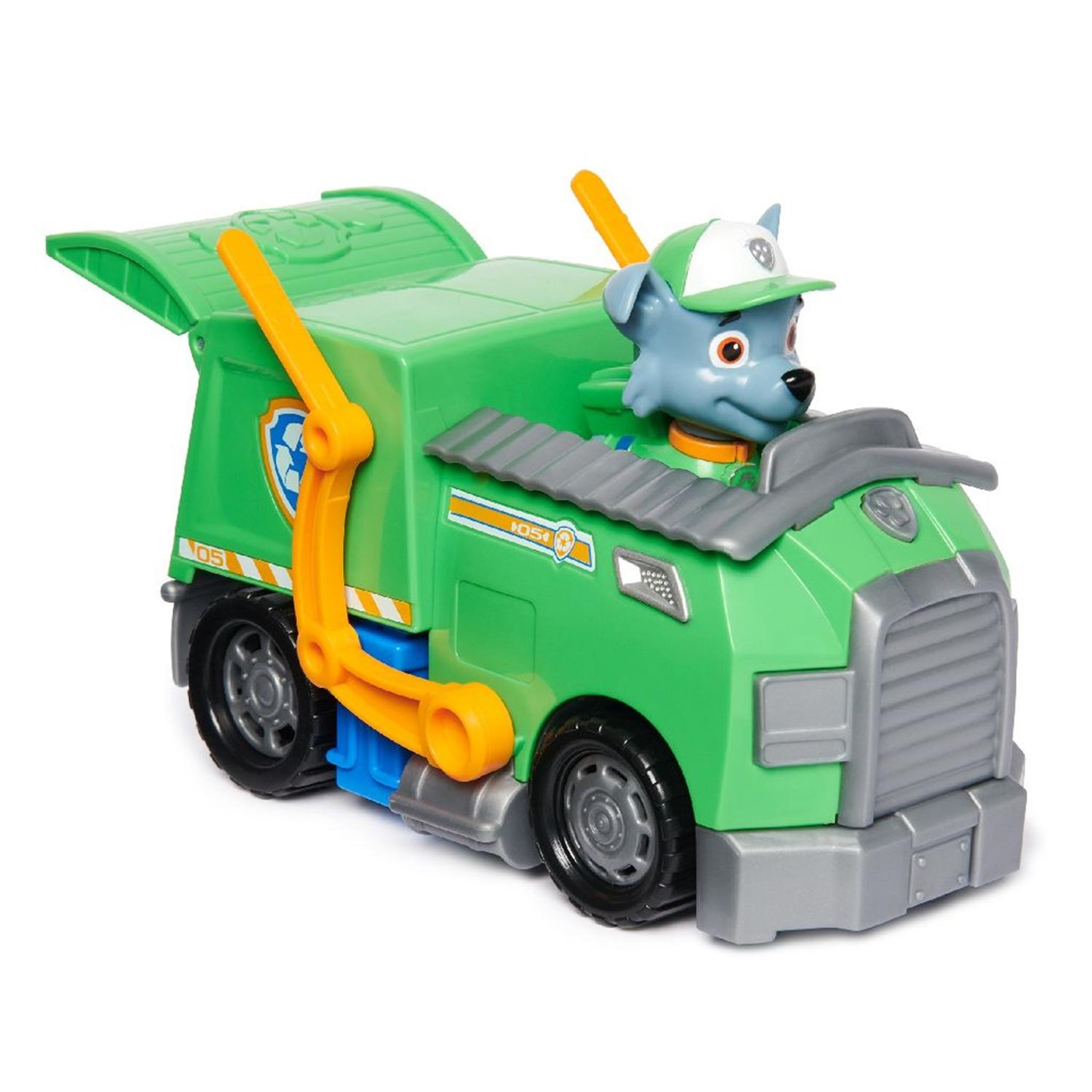 Voir la diapositive 2 : SPIN MASTER La Pat Patrouille Camion de recyclage avec la figurine de Rocky