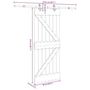 Voir la diapositive 6 : VIDAXL Porte coulissante et kit de quincaillerie 85x210 cm pin massif