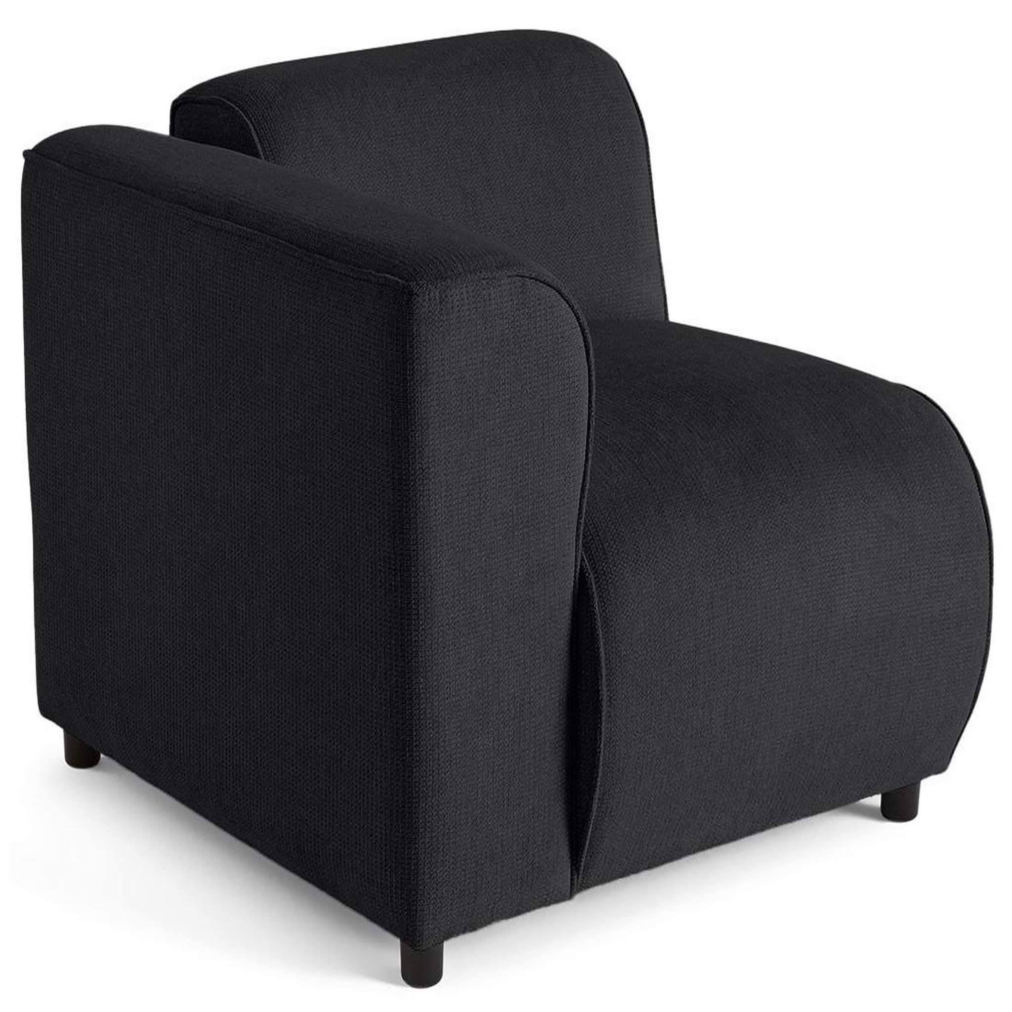 Voir la diapositive 1 : LISA DESIGN Suaro - module d'assise d'angle gauche en tissu texturé