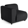 Voir la diapositive 1 : LISA DESIGN Suaro - module d'assise d'angle gauche en tissu texturé