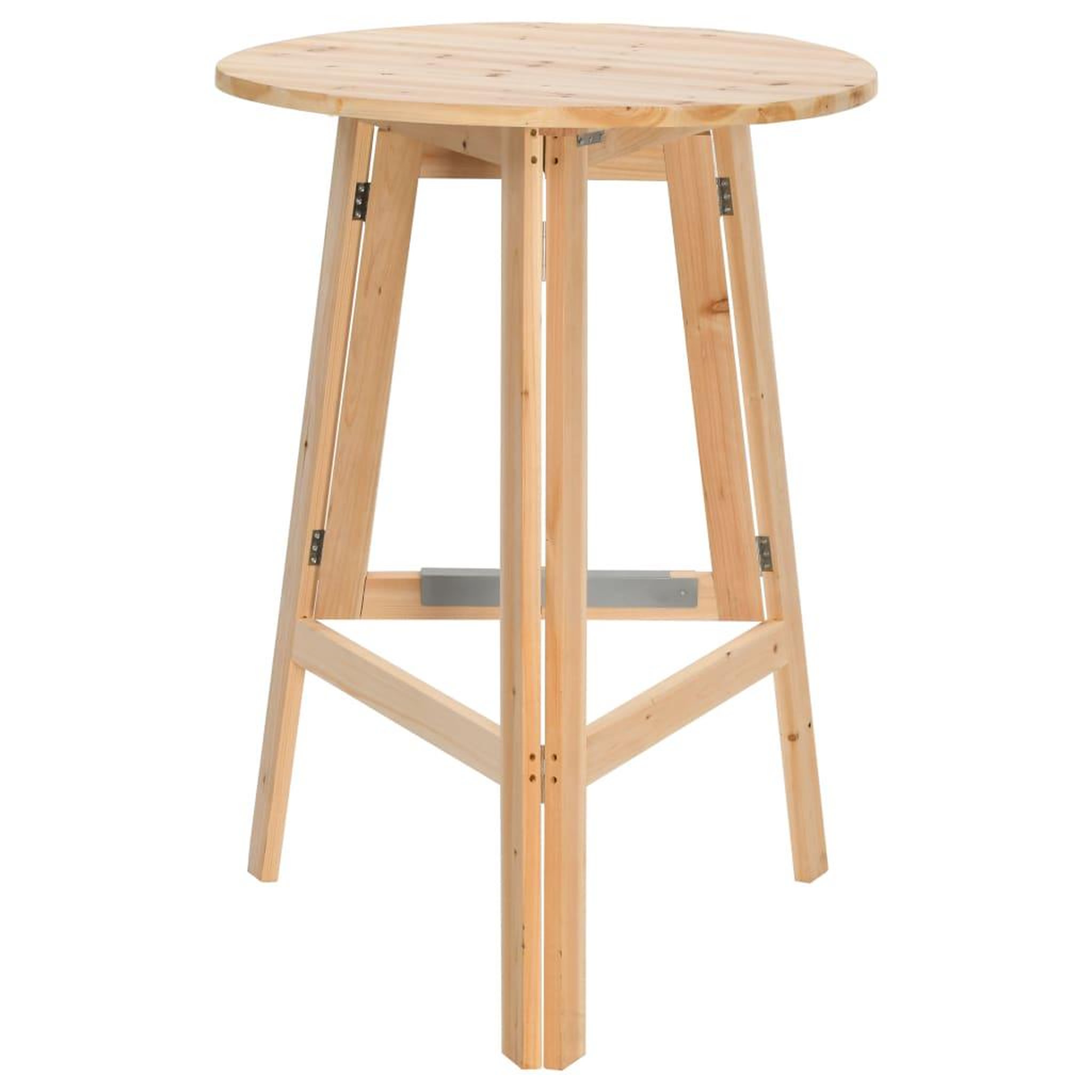 VIDAXL Table de bar pliable 78 cm bois de sapin