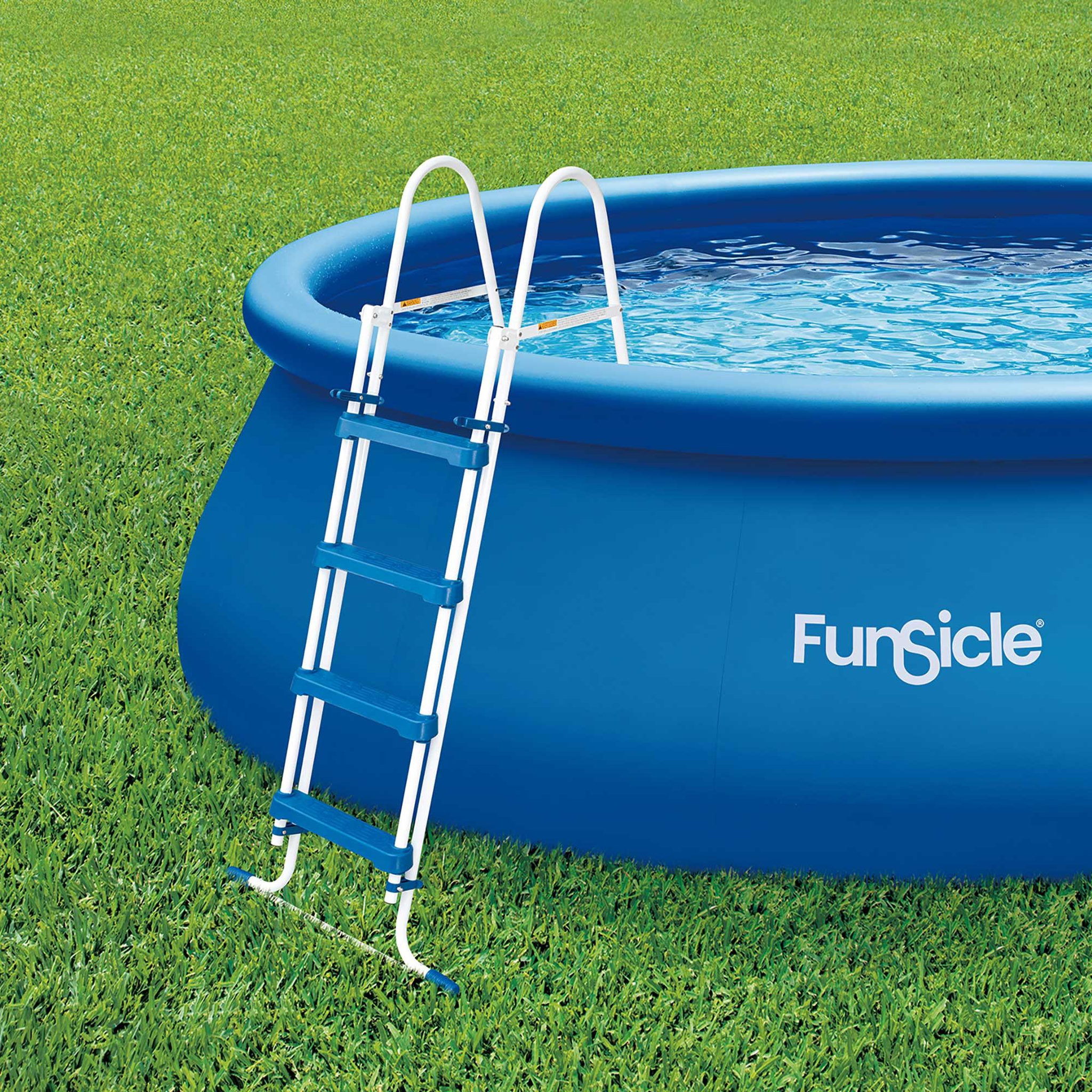 Voir la diapositive 4 : FUNSICLE Echelle de Piscine FUNSICLE