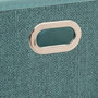 Voir la diapositive 2 :  Boîte de Rangement Pliable  Nell  15x31cm Pétrole Chiné