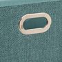 Voir la diapositive 2 :  Boîte de Rangement Pliable  Nell  15x31cm Pétrole Chiné