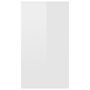 Voir la diapositive 5 : VIDAXL Bureau Blanc brillant 90x40x72 cm Bois d'ingenierie
