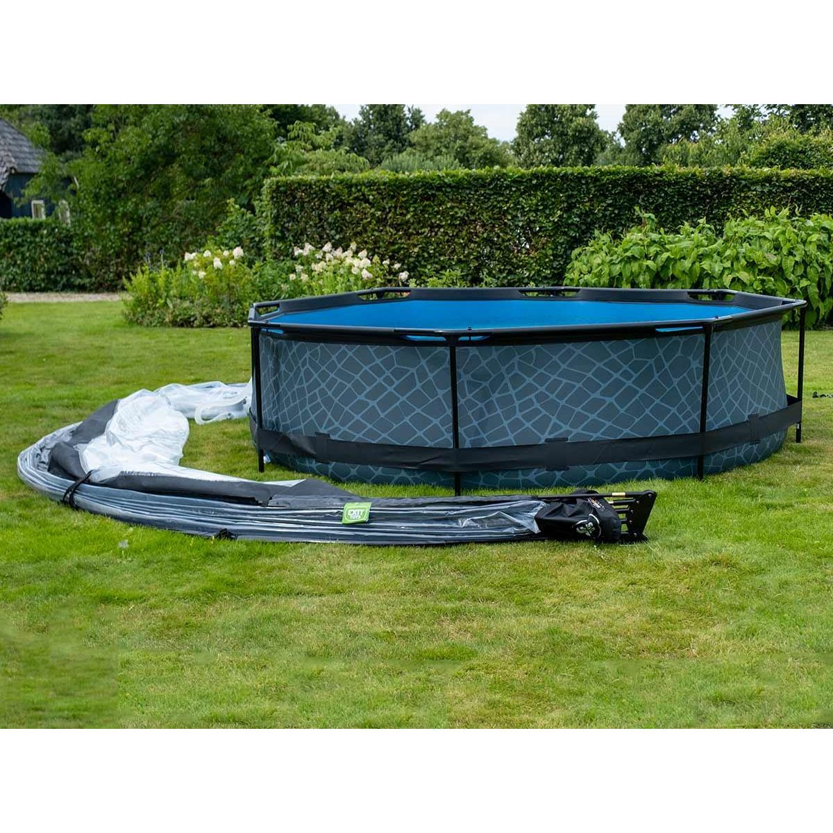 EXIT TOYS Dôme de piscine Ø 4,60 m avec fixation au sol - Exit Toys