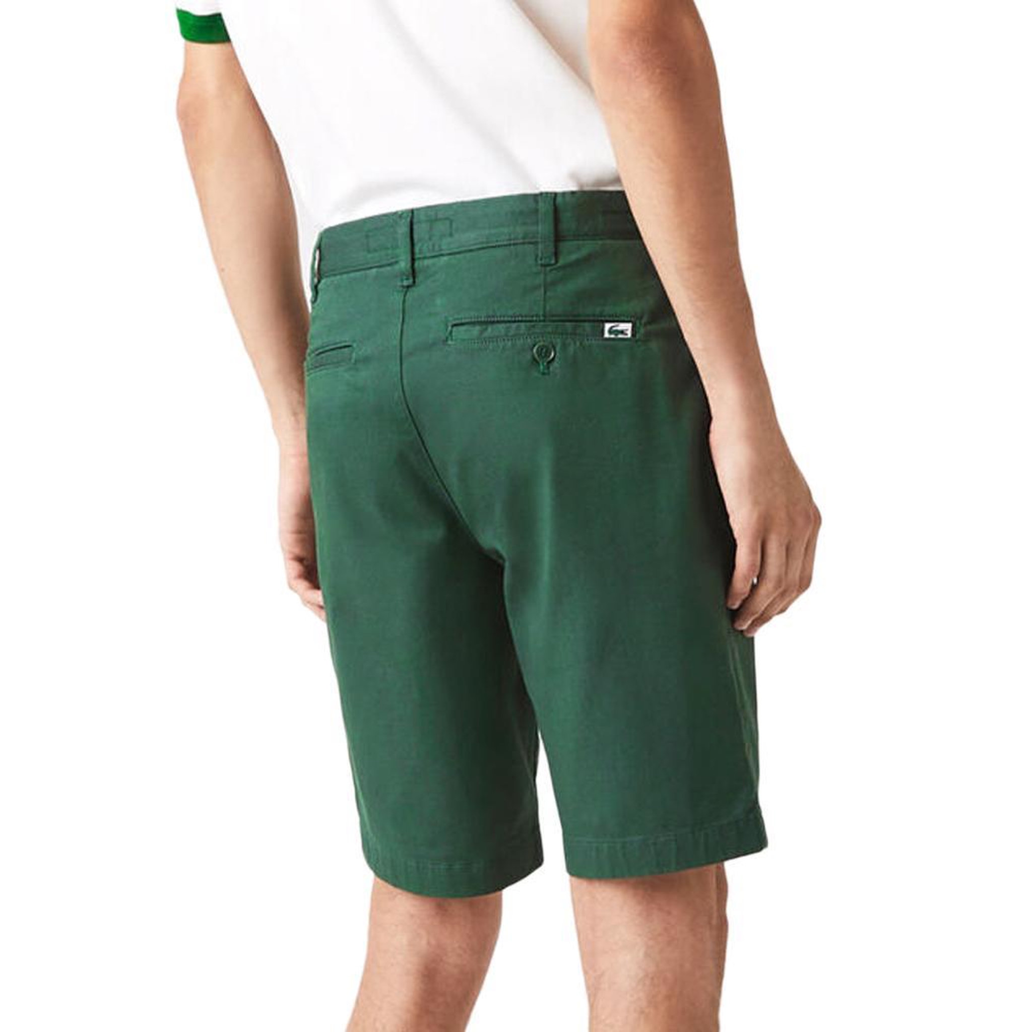 Voir la diapositive 2 : Lacoste Short chino vert homme lacoste fh2647