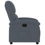 Voir la diapositive 4 : VIDAXL Fauteuil inclinable Gris fonce Velours