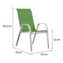 Voir la diapositive 3 : Habitat et Jardin Fauteuil jardin Textilène  Cordoba  - Phoenix - Vert - Lot de 2