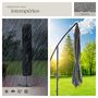 Voir la diapositive 5 : tectake Parasol 250 x 250 cm gris clair