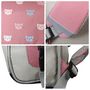 Voir la diapositive 5 : Bagtrotter Cartable Scolaire Primaire 38cm Lili Lou gris et rose  2 Compartiments - Bagtrotter