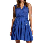 MORGAN Robe Bleu Femme Morgan ROUPI. Coloris disponibles : Bleu