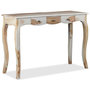Voir la diapositive 5 : VIDAXL Table console et 3 tiroirs Bois massif 110x40x76 cm
