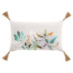 Paris Prix Coussin Déco à Pompons  Dilaris  30x50cm Multicolore