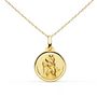 Voir la diapositive 1 : L'ATELIER D'AZUR Collier - Médaille Saint Christophe Or Jaune - Chaîne Dorée - Gravure Offerte