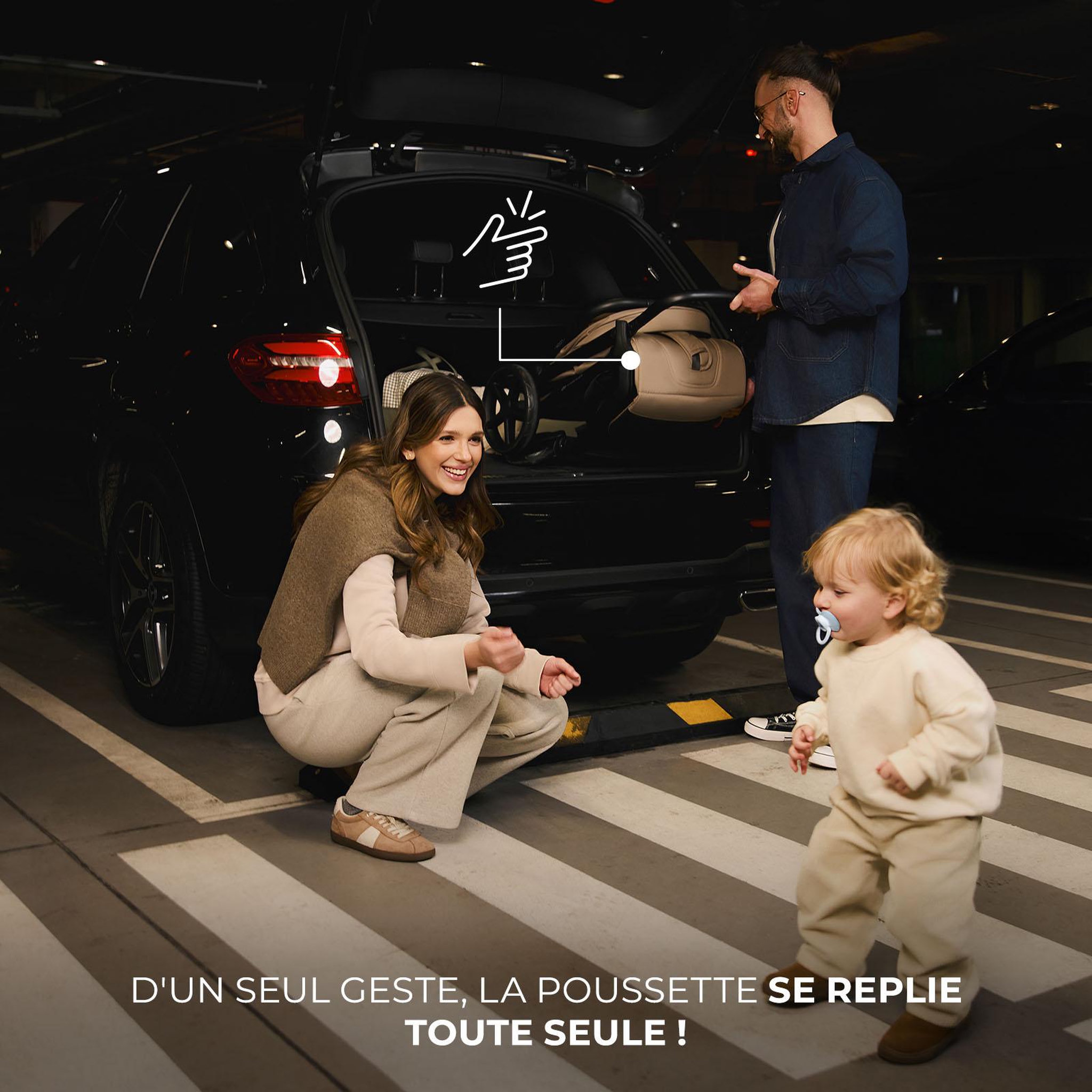 Voir la diapositive 2 : KINDERKRAFT Poussette loom pratique et confortable