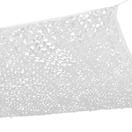 ID MARKET Voile d'ombrage rectangulaire design ombrière camouflage 3x4 M blanc