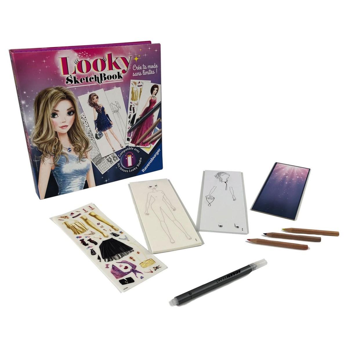 RAVENSBURGER Looky sketch book - Robes de soirée