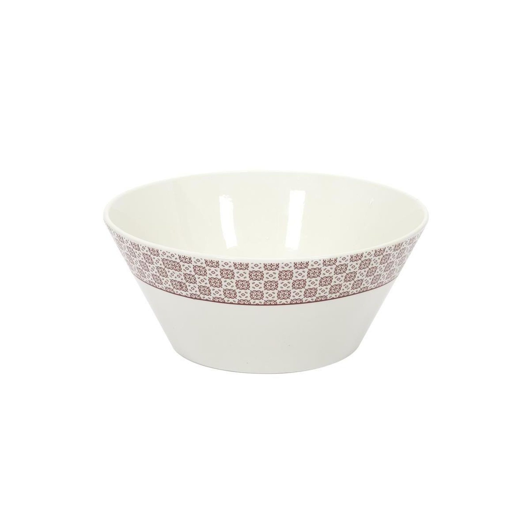 Voir la diapositive 1 : The Home Deco Factory Saladier en porcelaine  cottage  24cm rouge