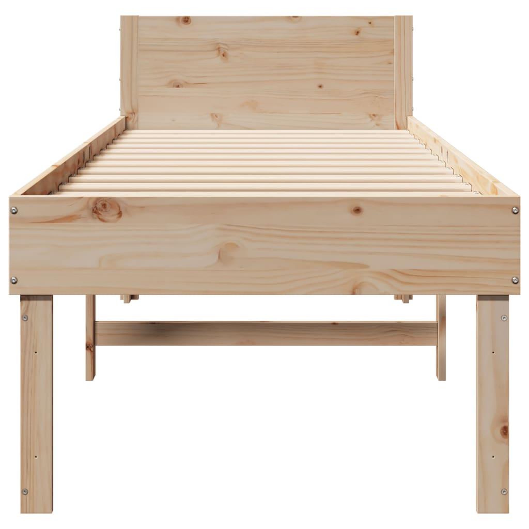 Voir la diapositive 4 : VIDAXL Cadre de lit sans matelas 90x190 cm bois de pin massif