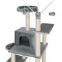 Voir la diapositive 6 : tectake Arbre à chat griffoir escalade gris foncé