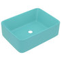 Voir la diapositive 2 : VIDAXL Lavabo de luxe Vert clair mat 41x30x12 cm Ceramique