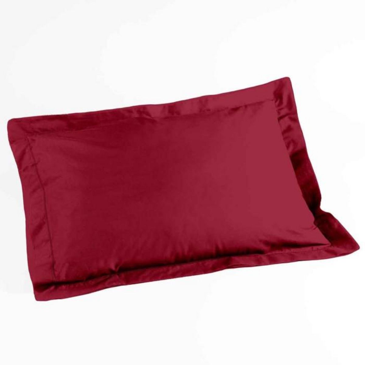 Paris Prix Taie d'Oreiller en Coton Bio  Biolina  50x70cm Bordeaux